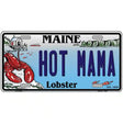 Hot Mama Maine Lobster Novelty Metal License Plate 12" x 6" (LP)