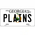 Plains Georgia Novelty Metal License Plate 12" x 6" (LP)