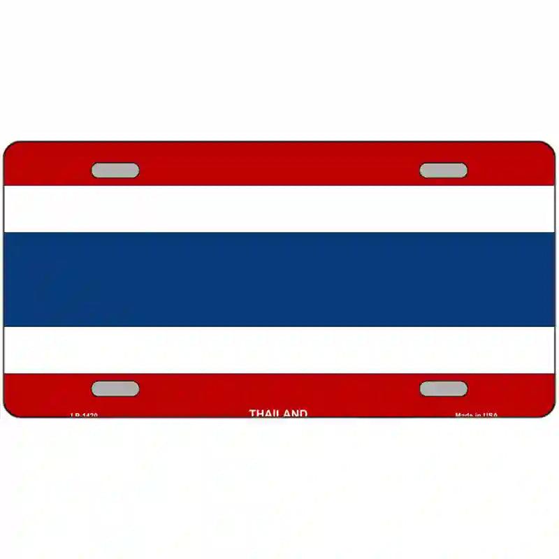 Thailand Flag Metal Novelty License Plate 12" x 6" (LP)