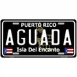 Aguada Puerto Rico Black Novelty Metal License Plate 12" x 6" (LP)