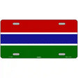 Gambia Flag Metal Novelty License Plate 12" x 6" (LP)