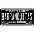 Barranquitas Puerto Rico Black Novelty Metal License Plate 12" x 6" (LP)