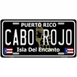 Cabo Rojo Puerto Rico Black Novelty Metal License Plate 12" x 6" (LP)