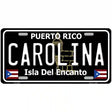 Carolina Puerto Rico Black Novelty Metal License Plate 12" x 6" (LP)