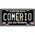 Comerio Puerto Rico Black Novelty Metal License Plate 12" x 6" (LP)