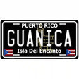 Guanica Puerto Rico Black Novelty Metal License Plate 12" x 6" (LP)