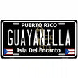 Guayanilla Puerto Rico Black Novelty Metal License Plate 12" x 6" (LP)