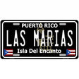 Las Marias Puerto Rico Black Novelty Metal License Plate 12" x 6" (LP)