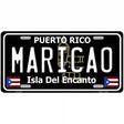 Maricao Puerto Rico Black Novelty Metal License Plate 12" x 6" (LP)