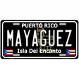 Mayaguez Puerto Rico Black Novelty Metal License Plate 12" x 6" (LP)