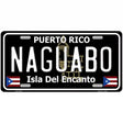 Naguabo Puerto Rico Black Novelty Metal License Plate 12" x 6" (LP)