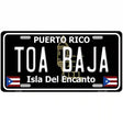 Toa Baja Puerto Rico Black Novelty Metal License Plate 12" x 6" (LP)