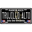 Trujillo Alto Puerto Rico Black Novelty Metal License Plate 12" x 6" (LP)