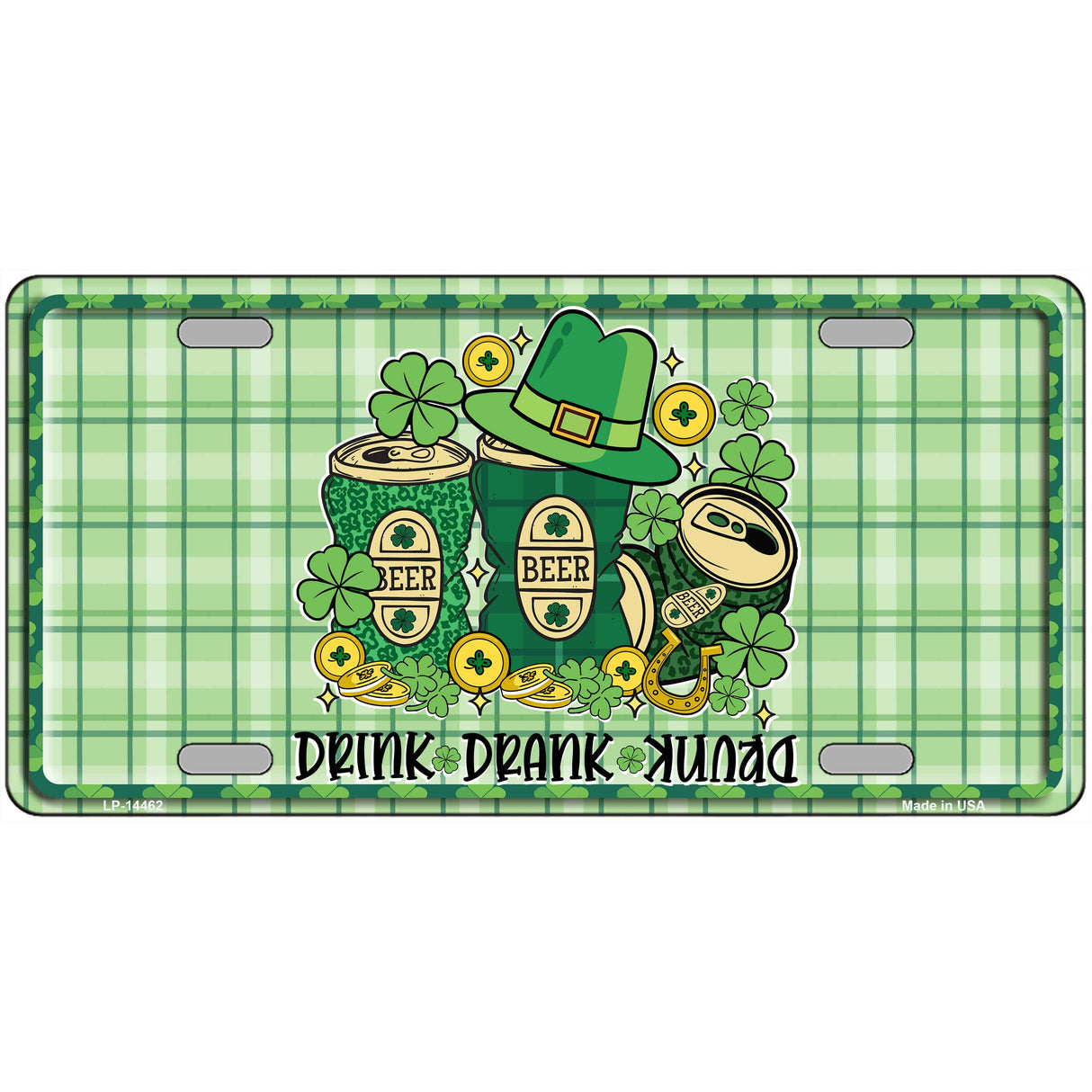 Drink Drank Drunk Novelty Metal License Plate LP-14462