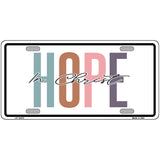 Hope In Christ Novelty Metal License Plate LP-14475