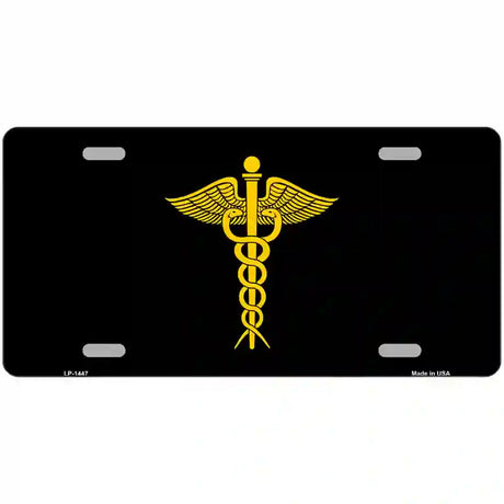 Caduceus Metal Novelty License Plate 12" x 6" (LP)