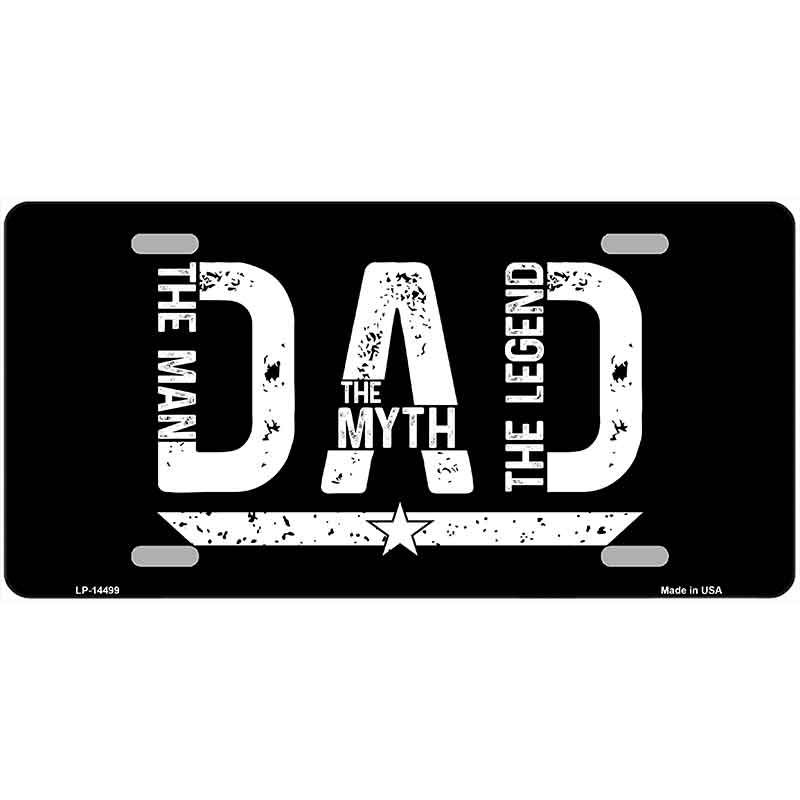 DAD Novelty Metal License Plate LP-14499
