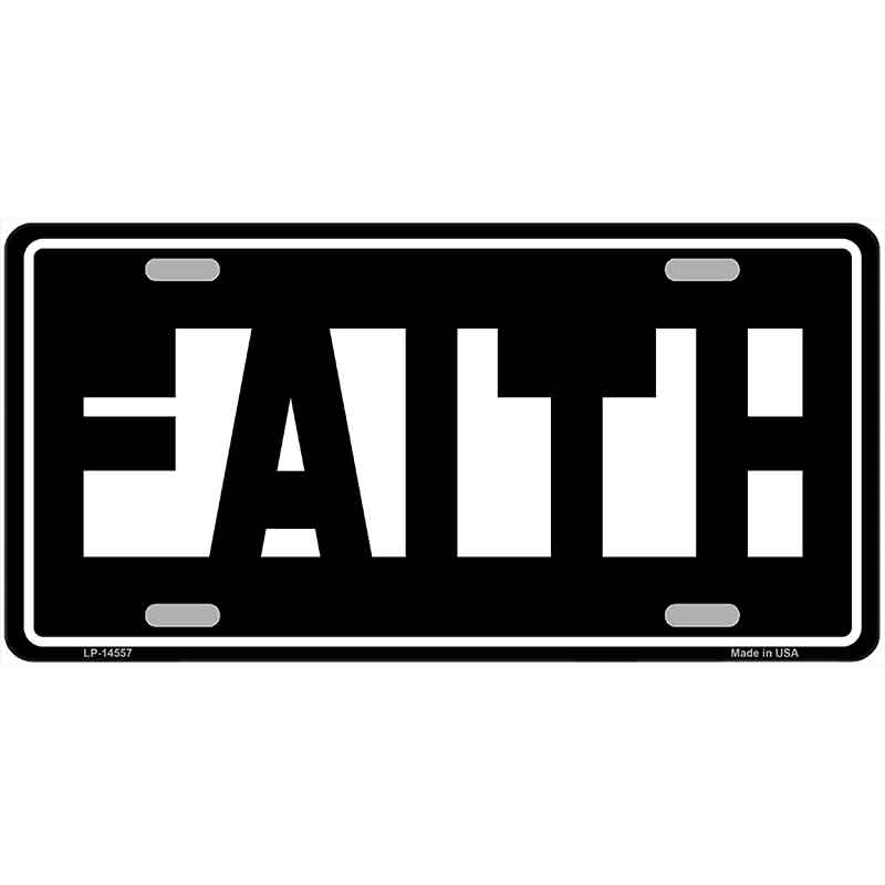 Hidden Faith Novelty Metal License Plate LP-14557