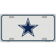 Small Blue Star Metal Novelty License Plate Tag LP-1456