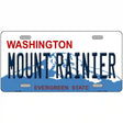 Mount Rainier Washington Novelty Metal License Plate 12" x 6" (LP)