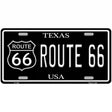 Route 66 Texas Metal Novelty License Plate 12" x 6" (LP)