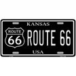 Route 66 Kansas Metal Novelty License Plate 12" x 6" (LP)