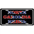 North Carolina Rebel Metal Novelty License Plate 12" x 6" (LP)