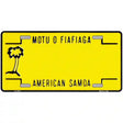 American Samoa Novelty Metal License Plate 12" x 6" (LP)