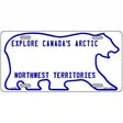 Northwest Territories Novelty Metal License Plate 12" x 6" (LP)