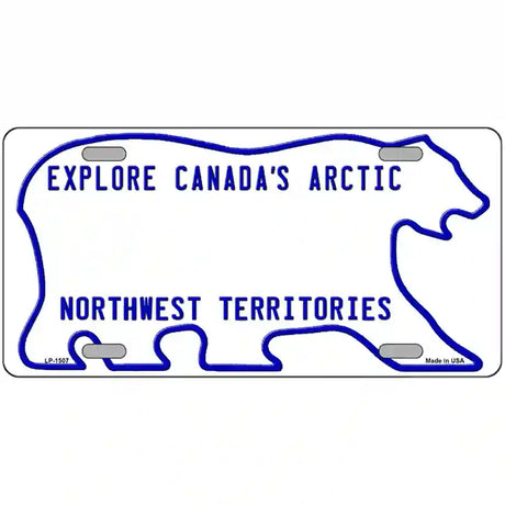 Northwest Territories Novelty Metal License Plate 12" x 6" (LP)