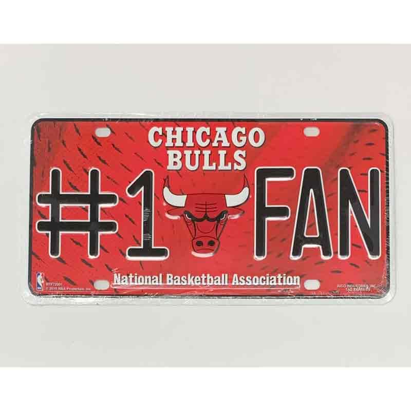 Chicago Bulls Fan Metal Novelty License Plate Tag LP-1520