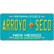 Arroyo Seco New Mexico Metal License Plate 12" x 6" (LP)