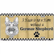 Pencil Sketch German Shepherd Metal Novelty License Plate 12" x 6" (LP)