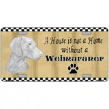 Pencil Sketch Weimaraner Metal Novelty License Plate 12" x 6" (LP)