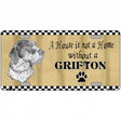 Pencil Sketch Grifton Metal Novelty License Plate 12" x 6" (LP)