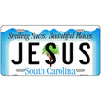 Jesus South Carolina Metal Novelty License Plate 12" x 6" (LP)