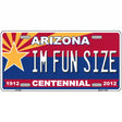 Arizona Centennial Im Fun Size Metal Novelty License Plate 12" x 6" (LP)