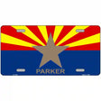 Parker Arizona State Flag Metal Novelty License Plate 12" x 6" (LP)