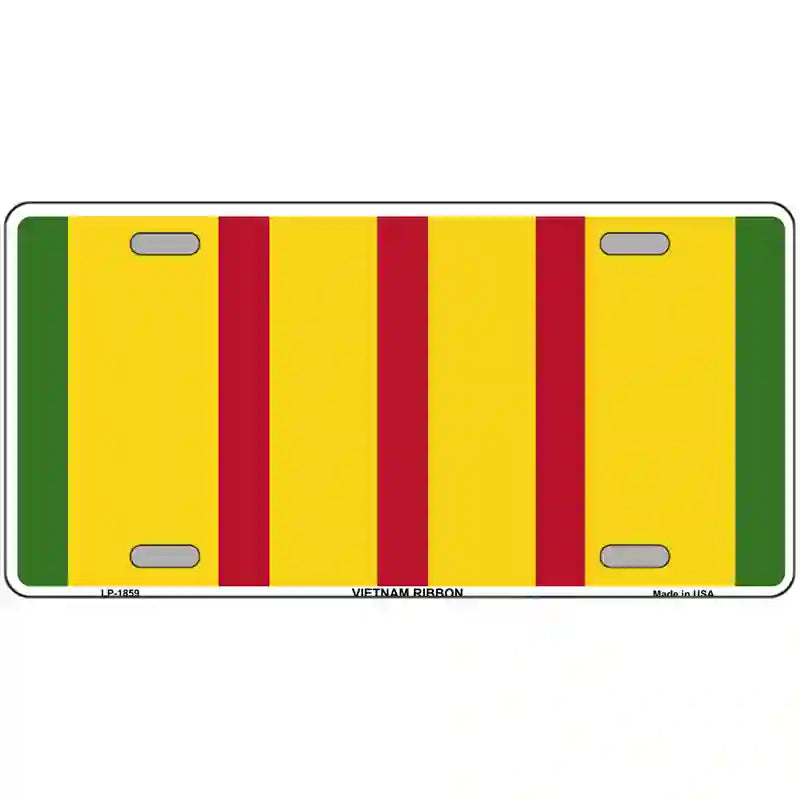 Vietnam Ribbon Metal Novelty License Plate 12" x 6" (LP)