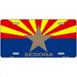 Sedona Arizona State Flag Metal Novelty License Plate 12" x 6" (LP)