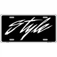 Style Metal Novelty License Plate 12" x 6" (LP)