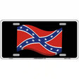 Confederate 3-D Flag Metal Novelty License Plate 12" x 6" (LP)