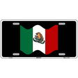 Mexico Waving Flag Metal Novelty License Plate 12" x 6" (LP)