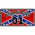 Good Ol Boys Confederate Flag Metal Novelty License Plate 12" x 6" (LP)