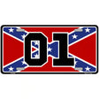 Confederate Flag 01 Metal Novelty License Plate 12" x 6" (LP)