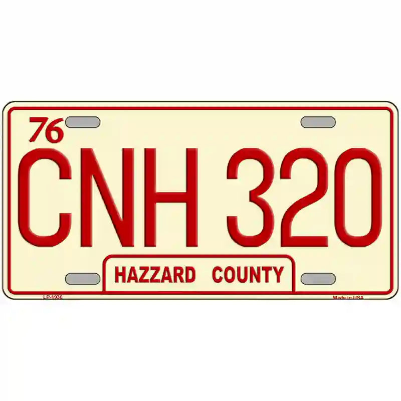 CNH 320 Metal Novelty License Plate 12" x 6" (LP)