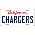 Chargers California State Novelty Metal License Plate 12" x 6" (LP)