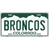 Broncos Colorado State Novelty Metal License Plate 12" x 6" (LP)