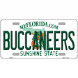 Buccaneers Florida State Novelty Metal License Plate 12" x 6" (LP)