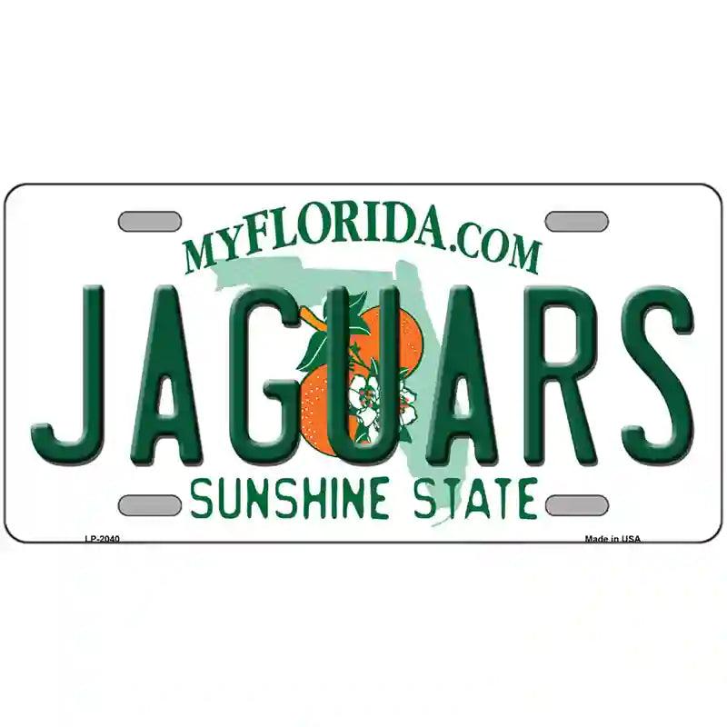 Jaguars Florida State Novelty Metal License Plate 12" x 6" (LP)